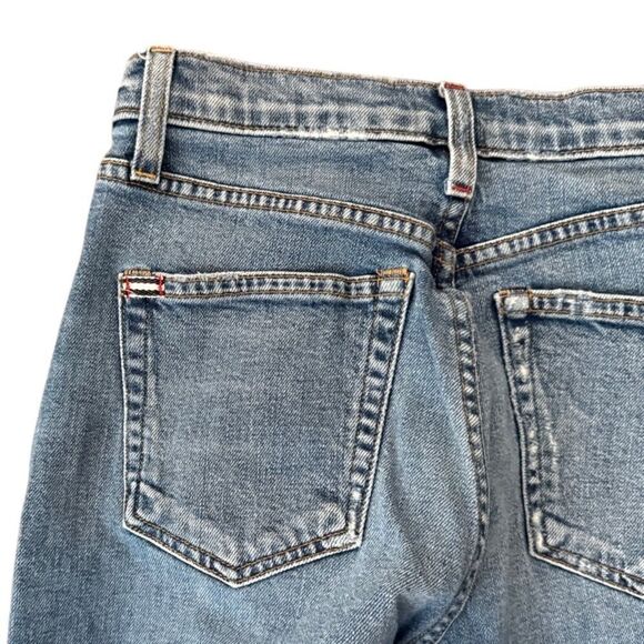 AO.LA Alice + Olivia Jeans Amazing High Rise Girlfriend Slim Best Intentions 25 - Picture 7 of 9